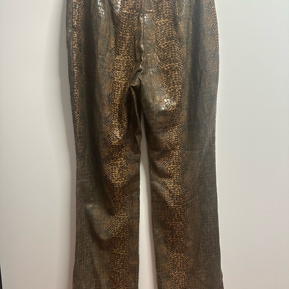 Elegant Brown Wide Leg Pants - Picture 6 of 10